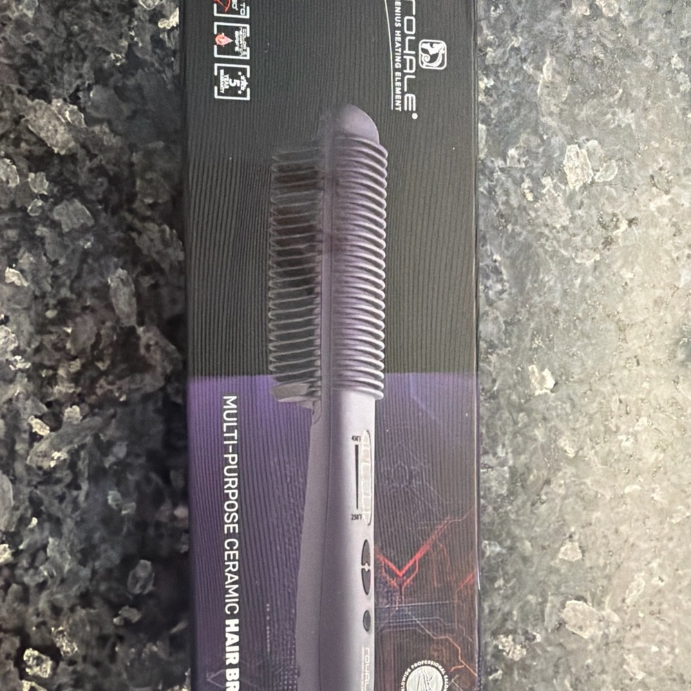 Ceramic Purple Hair Brush